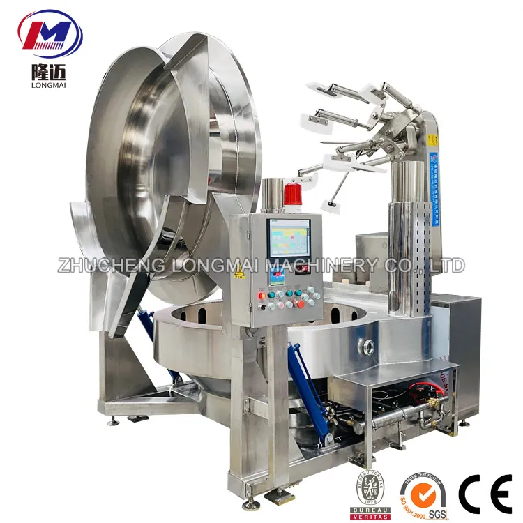Automatic Commercial Sugar Caramel Food Industrial Gas Electric Induction Planetary Cooking Mixer Machine for Food