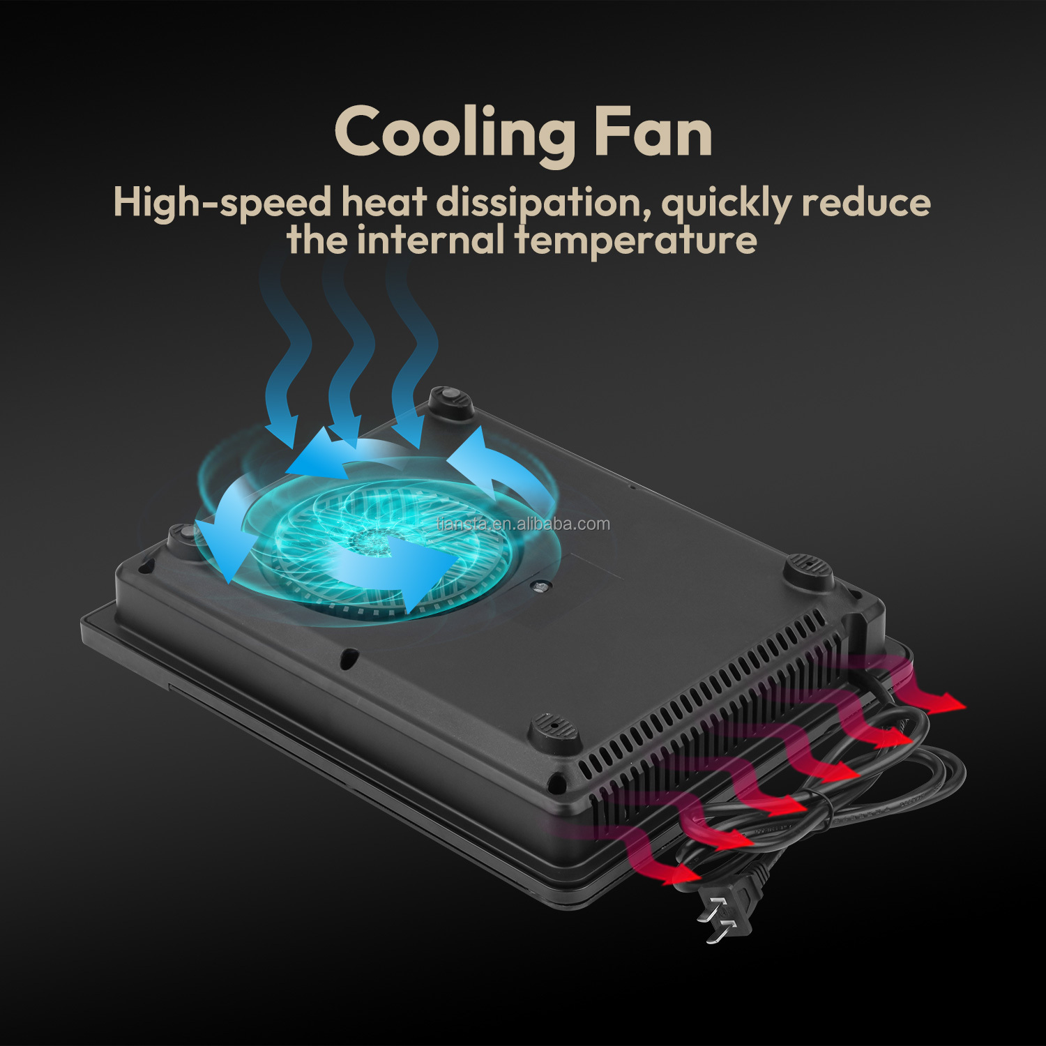 Household Built-in Electric Cooktop 2000W Single Burner Touch Control Induction Cooker Approved with CE Certificate