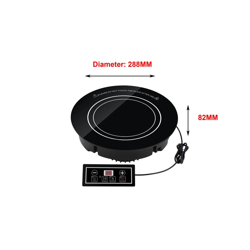 Built in type 2000W single burner induction cooker/cooktop