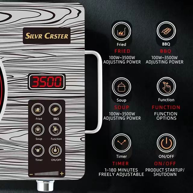 Hot Selling Multi-function Infrared Induction Cooker Two Burners Electric Ceramic Stove Induction Cooktop