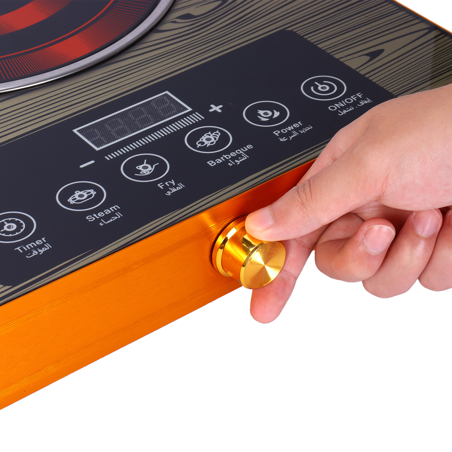 Double Silver Crest Portable Commercial Ceramic Electric Induction Cooktop 2 Burner Kitchen Cooker