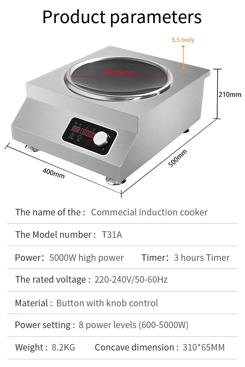 Commercial Induction Cooker for Efficient Restaurant Cooking