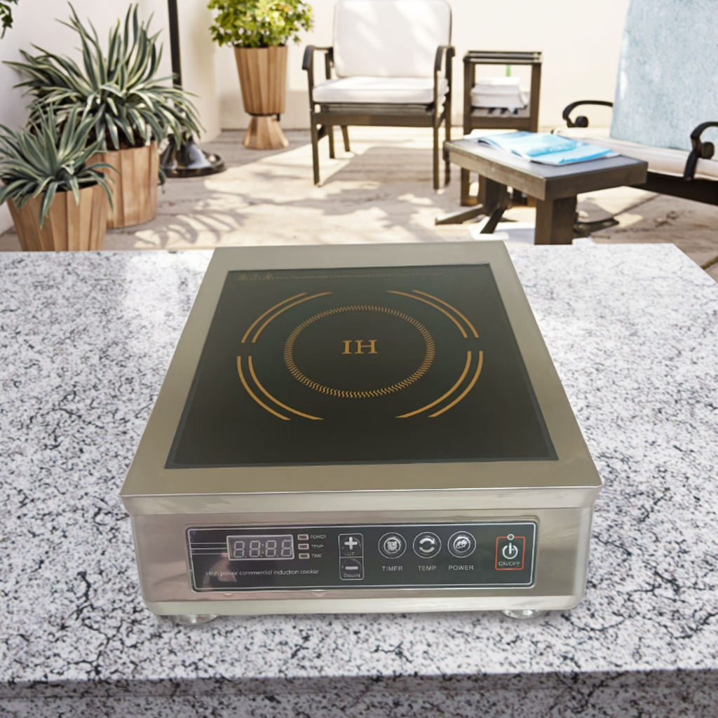 German 3500W Concave Induction Cooker High-Power Built-In Stir-Fry Pot Full Set for Household Electric Use