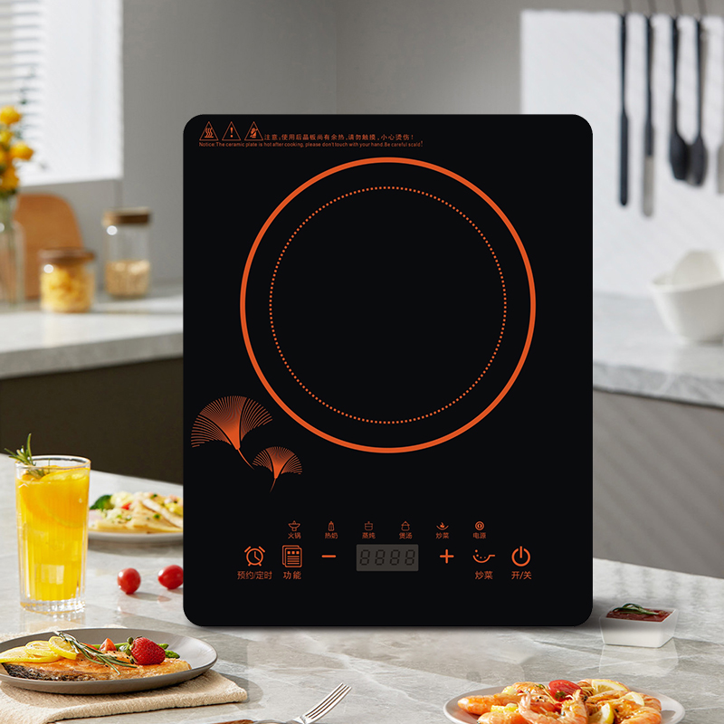 Portable Single Burner Induction Cooktop Knob Control Built in Induction Cooker for Kitchen