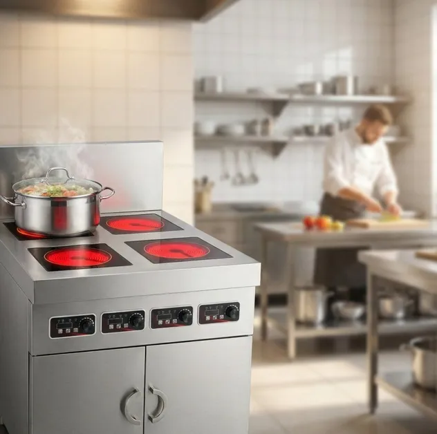 Energy Efficient Commercial Induction Cooker for Hotel Catering
