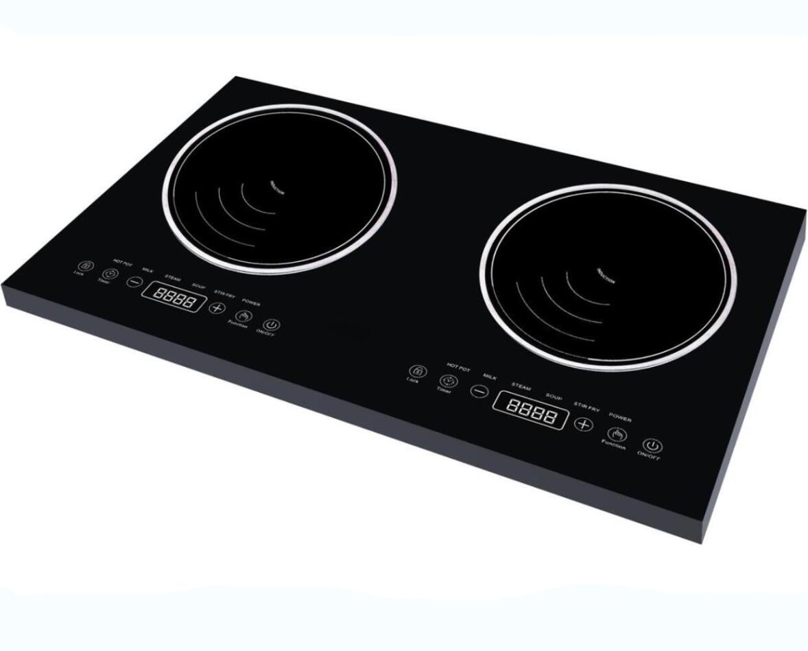 Smart Two Hobs Induction Cooker Intelligent Dual Induction Cooktop Digital Electric Stove Cooker for Promotion