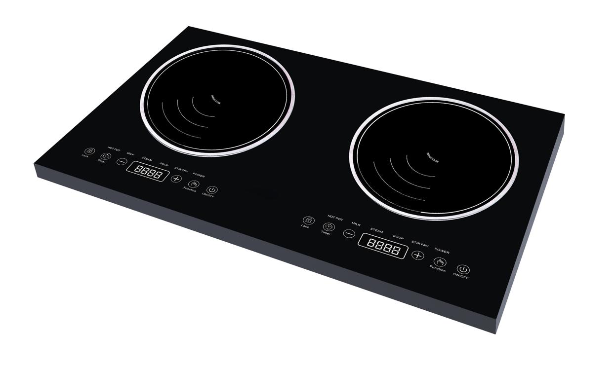 Smart Two Hobs Induction Cooker Intelligent Dual Induction Cooktop Digital Electric Stove Cooker for Promotion