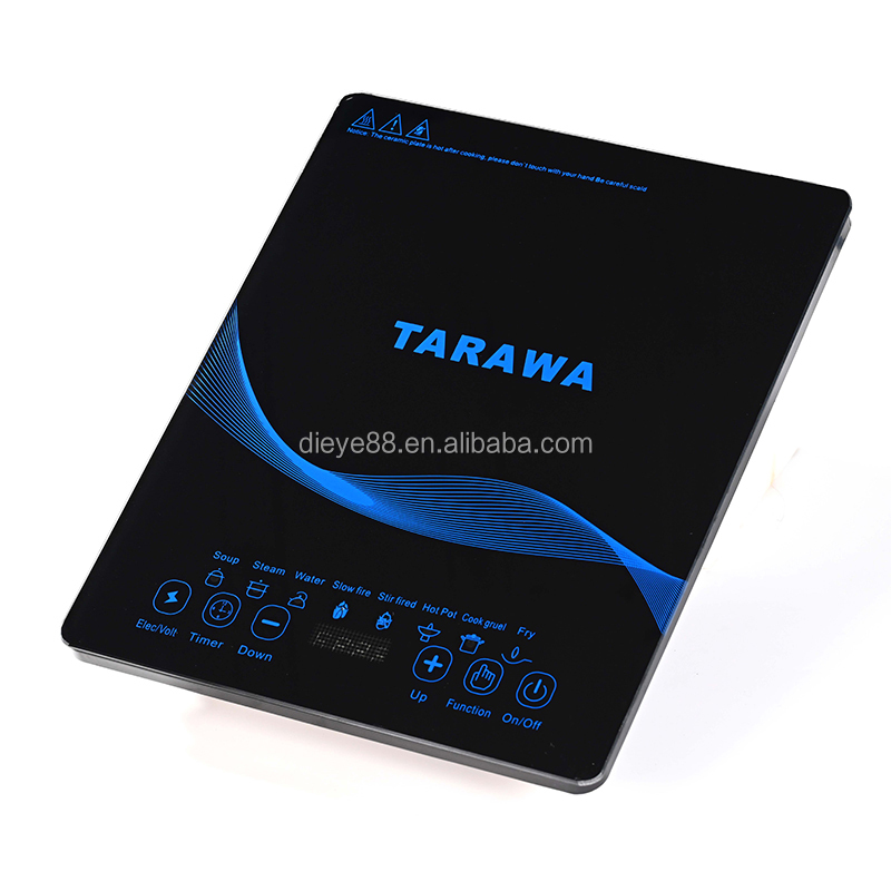 Hot Sale Electric Built-In Single Burner Cooktop Touch Control 2200W Water Resistant Household Plastic Fry Function Induction