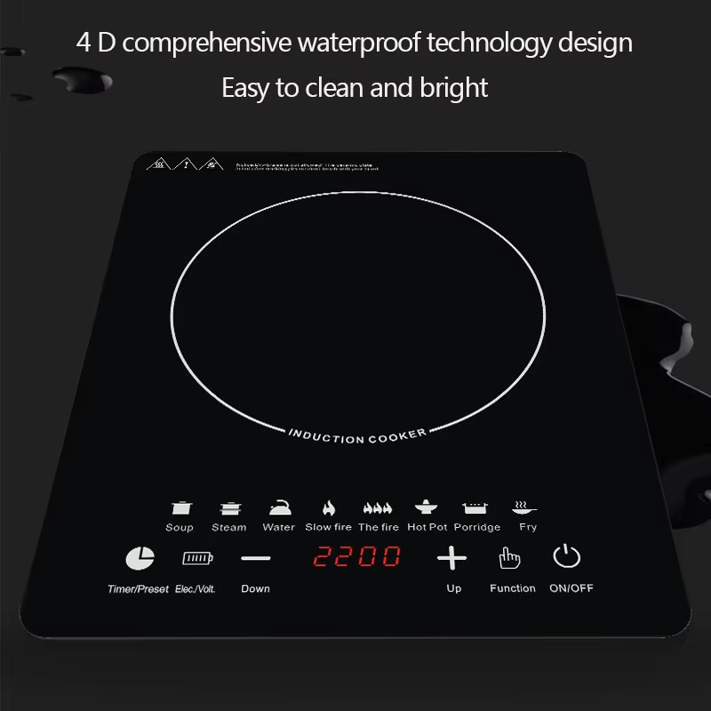 High Quality Induction Cookers 2200 Watt Waterproof Electric Cooker Stove Heavy Duty Electric Induction Cookers