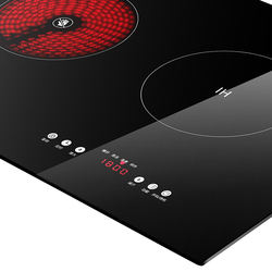 High Power 3 Burners Infrared Cooker Stainless Steel Black Induction Cooktop Induction Cooker