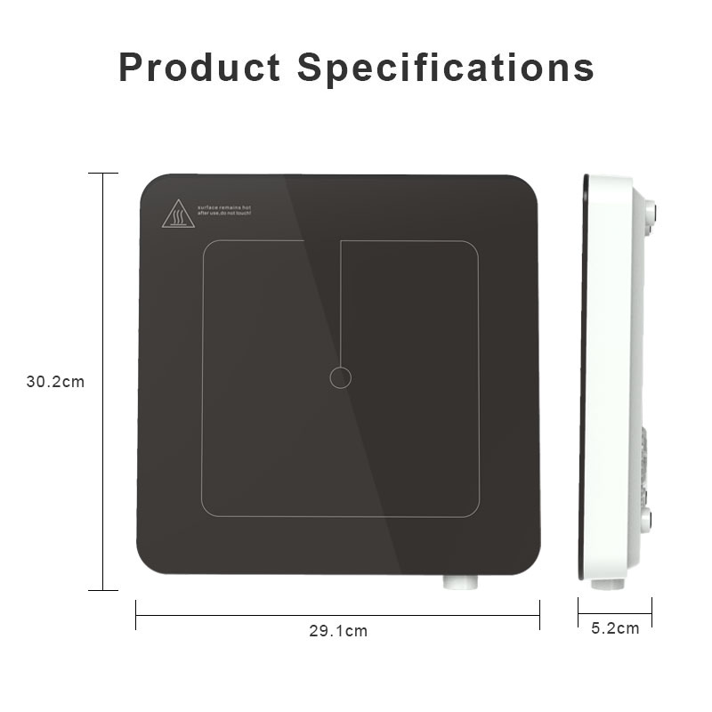 Low Noise 2000W Single Cooktop CB CE Touch Screen Electronic Stove Portable Induction Hob Cooker
