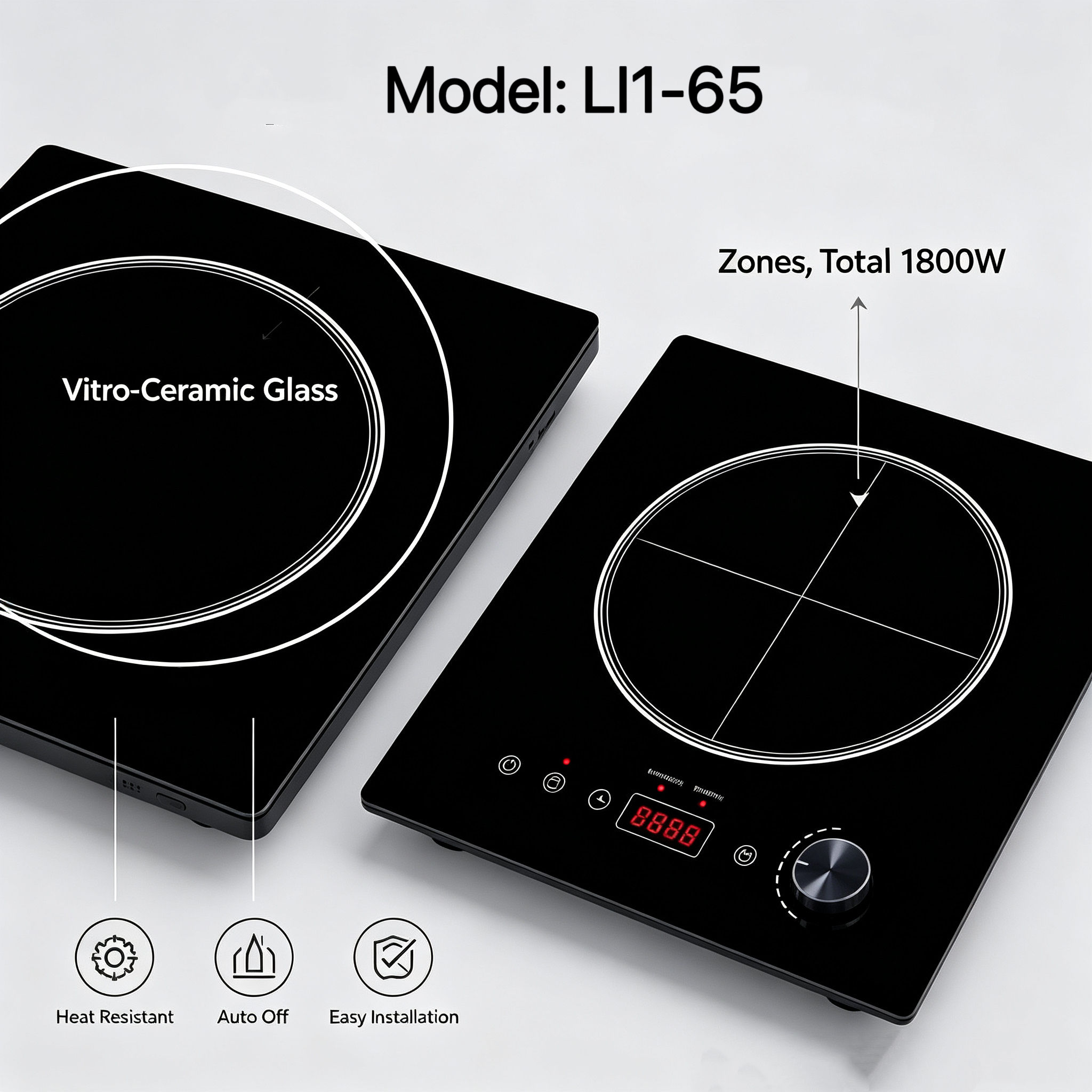 Induction Cooker Crystal Glass Panel