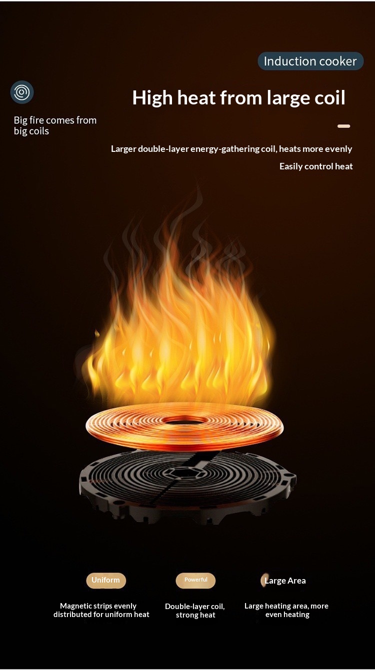 Electric Induction Cooktop Feature View