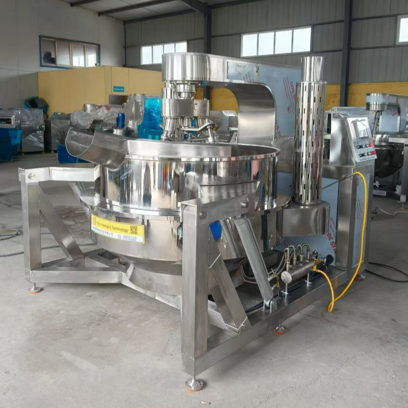 Industrial 100-800L Electric Induction Heating Planetary Jacketed Kettle Sauce Strirring Cooking Machine