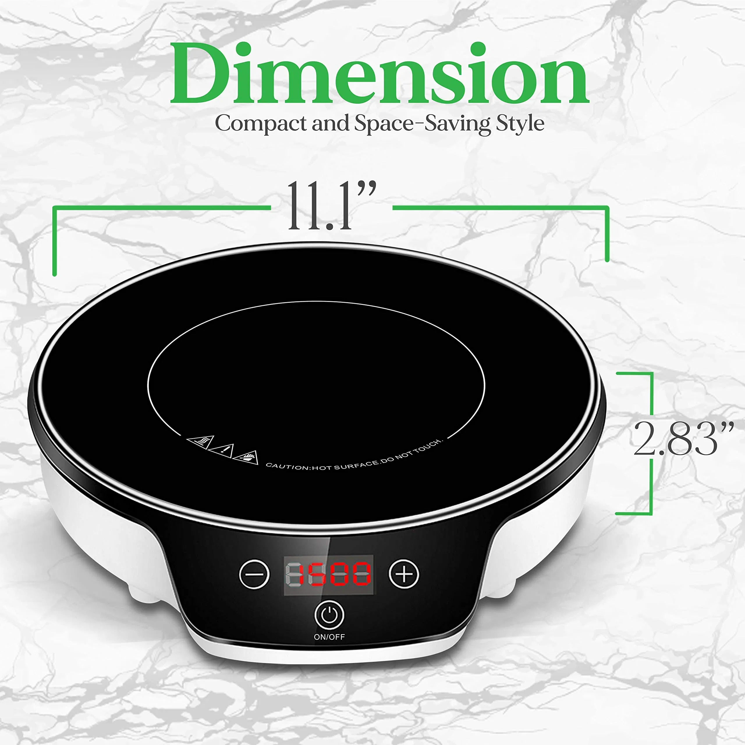 Dwholesale Cooktop1500W Electric Indoor Hot Plate Portable Single Burner Induction Cooker
