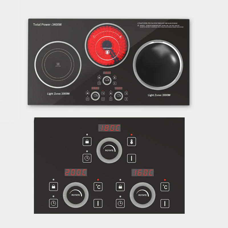 Wholesale Price Commercial Stove Wok Electric Infrared 3500W 3 Burner Induction Cooker