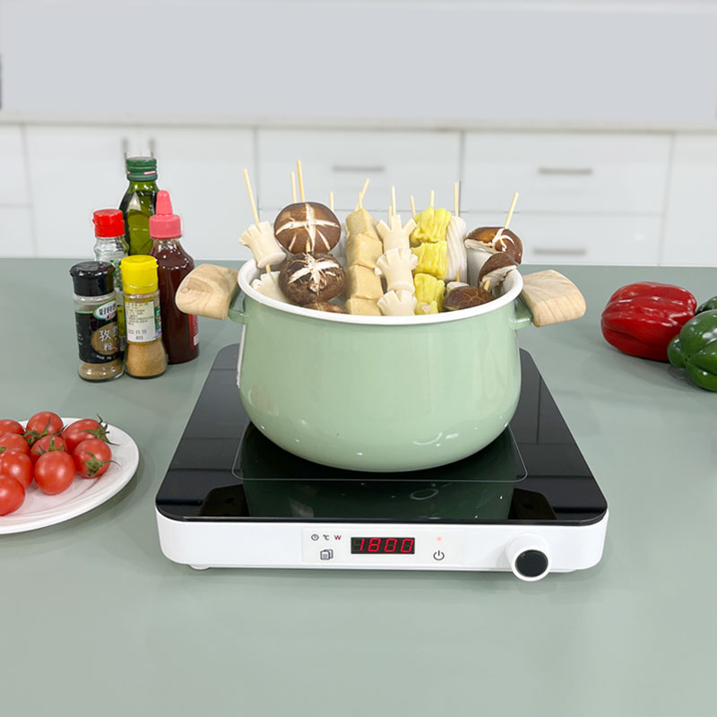 Low Noise 2000W Single Cooktop CB CE Touch Screen Electronic Stove Portable Induction Hob Cooker