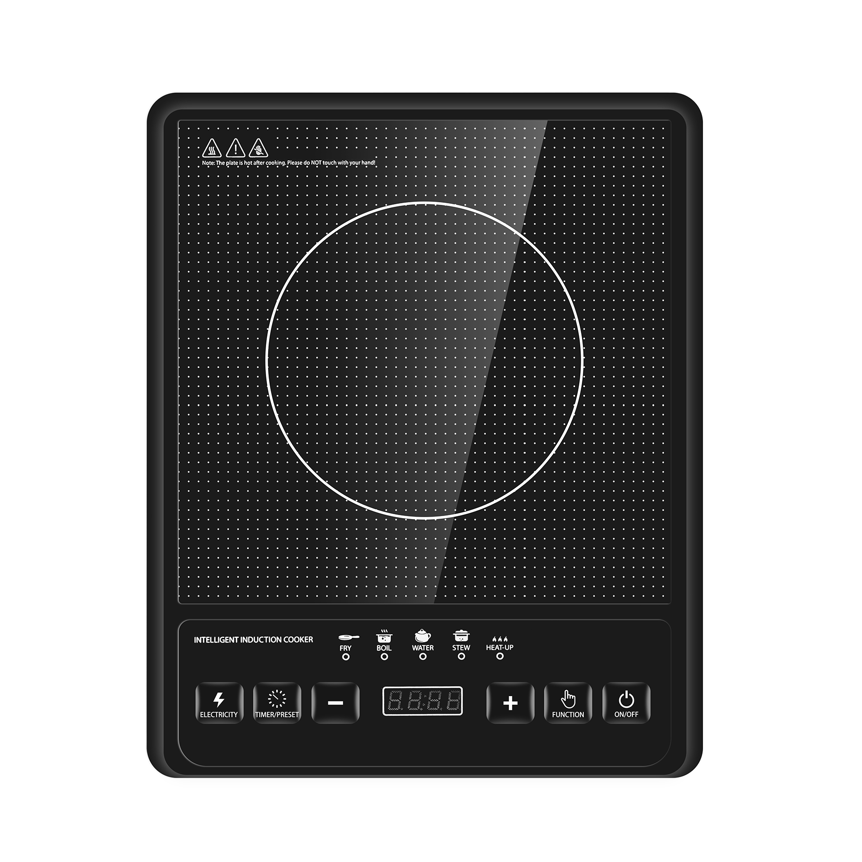 Induction Cooker Chinese Built Best Efficiency for Household 2025 High Quality Single Zone Use Electric Power for Sous Cooking