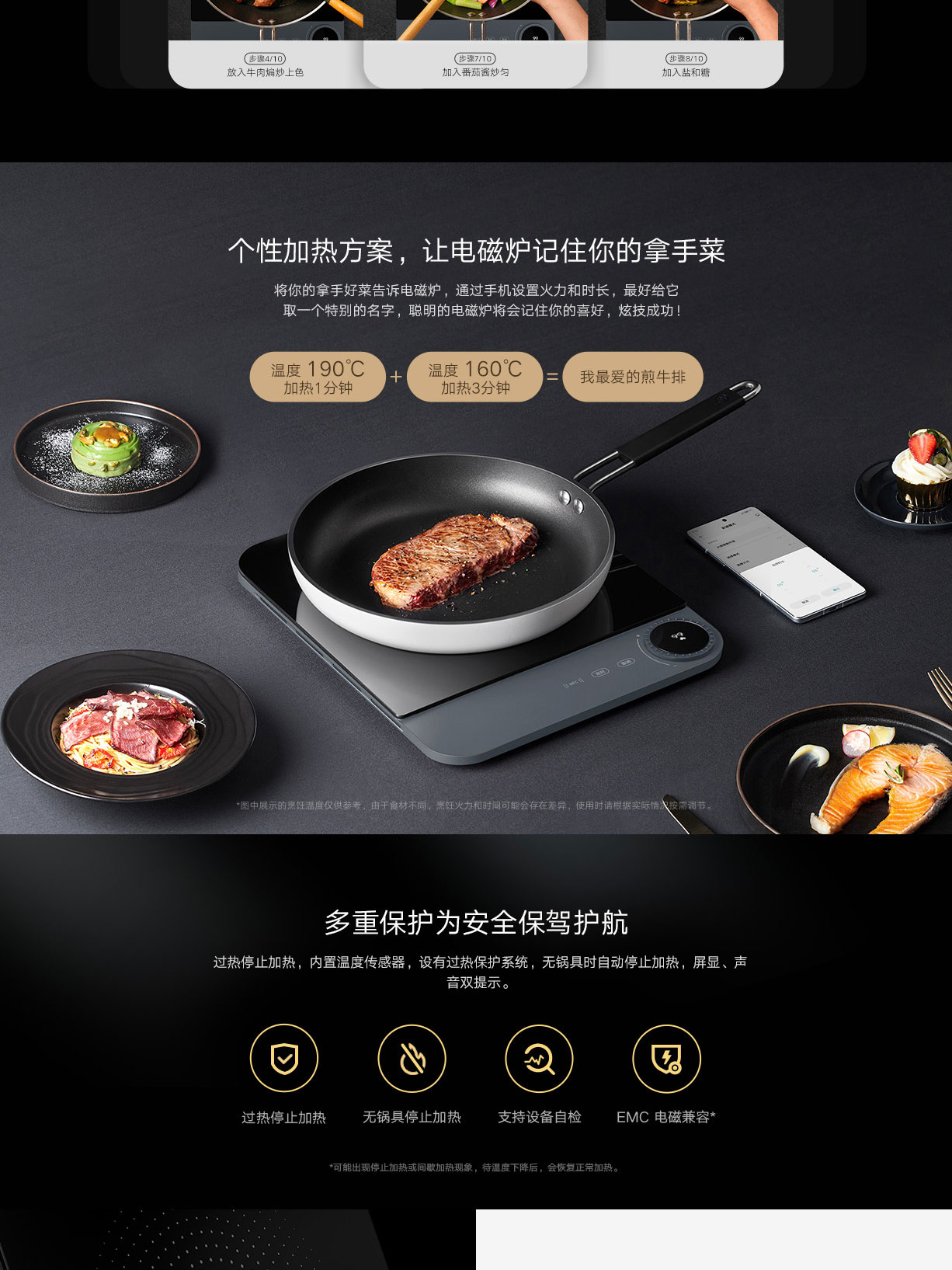 Mi Smart Ultra-Thin Induction Cooker - 2200W, 53mm Thin, OLED Touch, Intelligent Temp Control, Low Noise