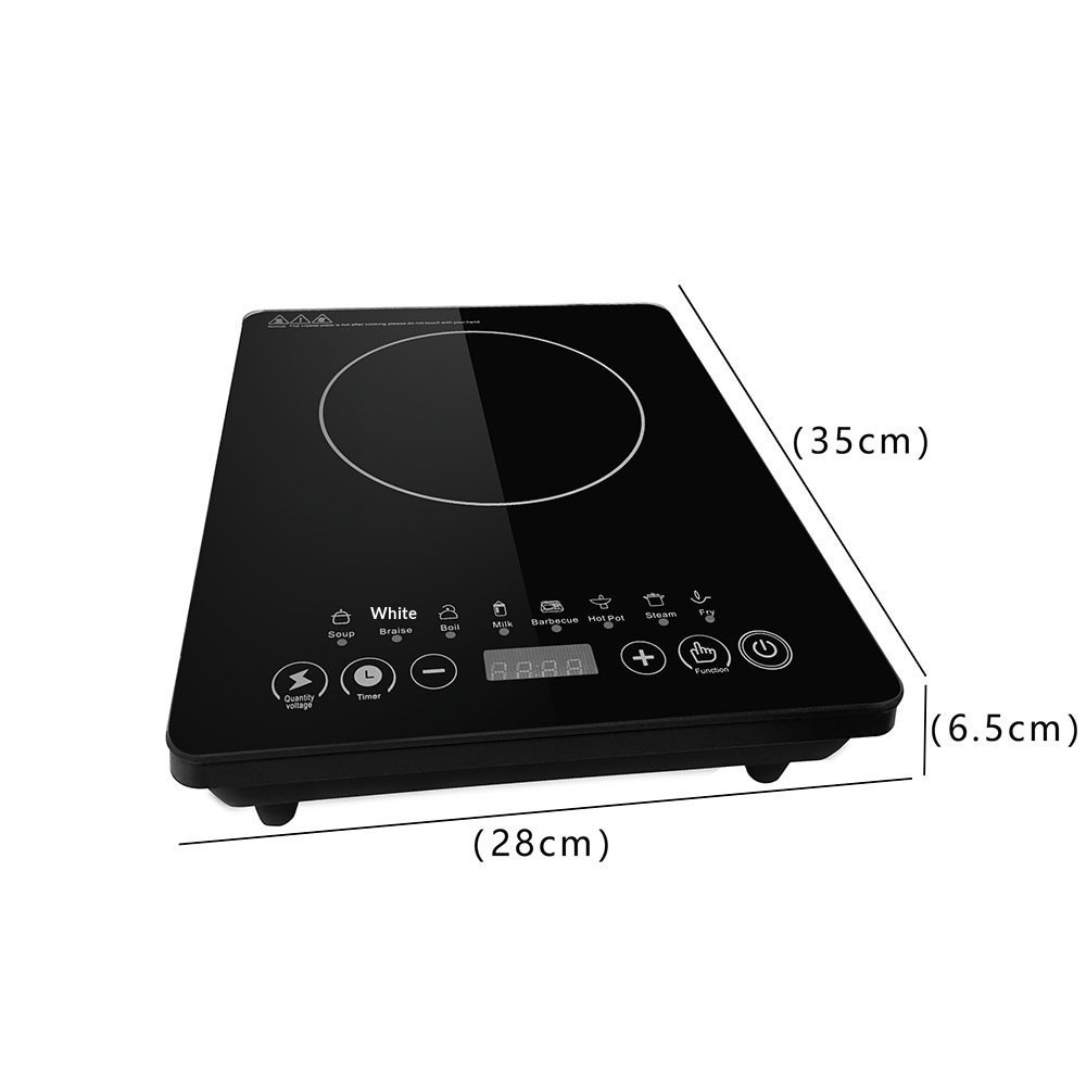 Electric Induction Cooktop Home Use Smart Timer Hot Pot Stir-Fry Stew Multi-Function; 1000W Large Waterproof All-in-One;