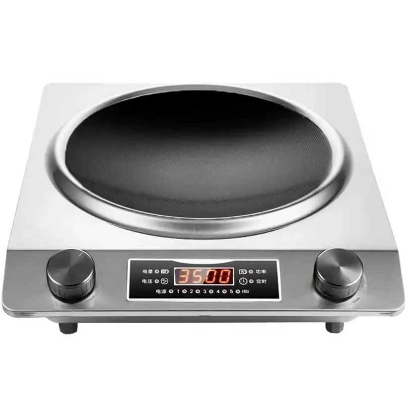 Commercial Induction Cooker Concave Design View 2