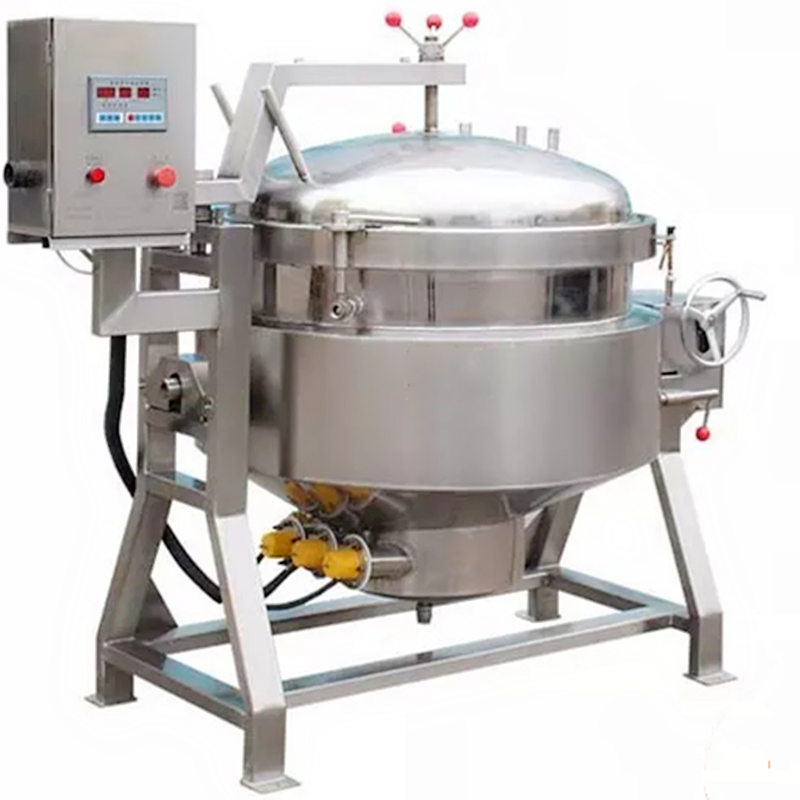 Industrial 600 Liter Pressure Cooking Pot Machine Auto Cooker Beans Equipment