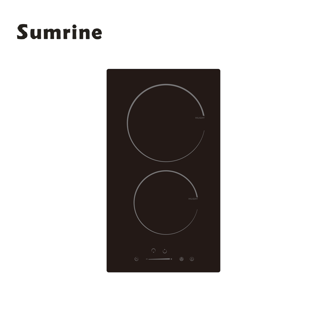 Built in 2 Zone Induction Hob Touch Control Factory Direct Easy to Use in Built Ceramic Hob