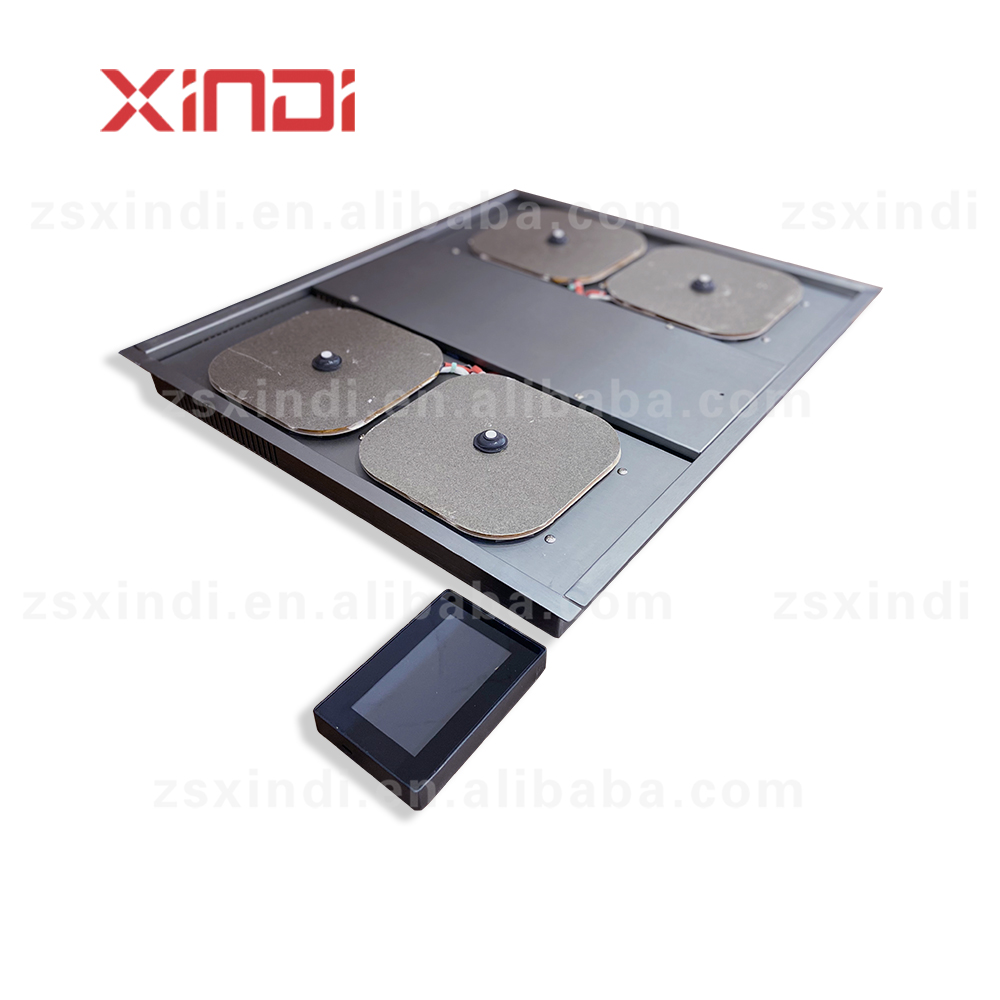 Invisible Built-In Electric 4-Burner Induction Cooktop with Toughened Glass Panel Hotpot Function Portable for Car Use