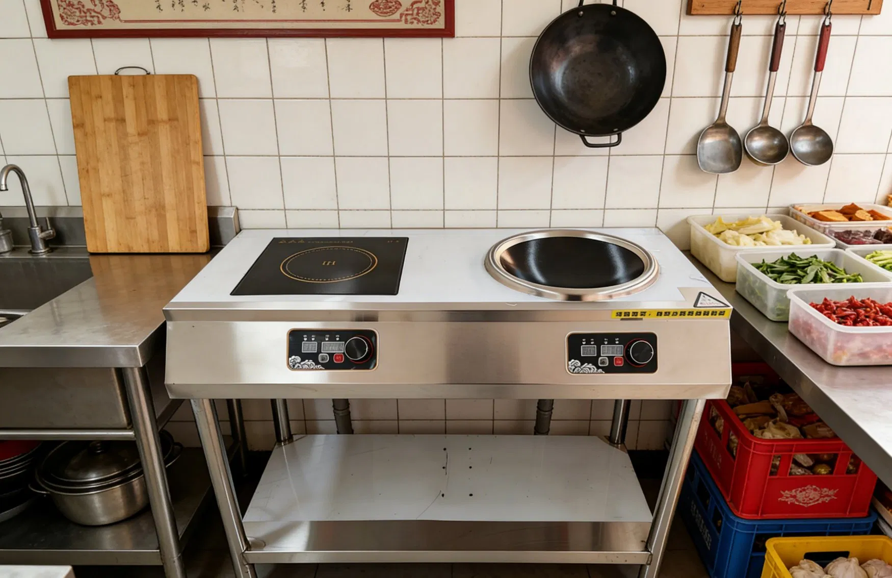 Energy-Saving and Highly Efficient Stainless Steel 304 Dual-Fuel Induction Cooker