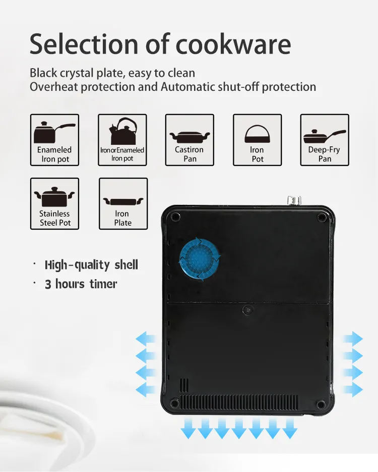 Professional Commercial Induction Cooker 2000W Electric Infrared Cooker