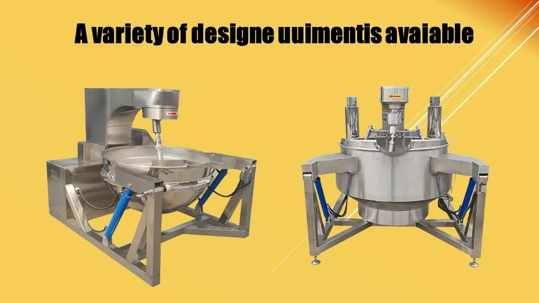 Industrial 100-800L Electric Induction Heating Planetary Jacketed Kettle Sauce Strirring Cooking Machine