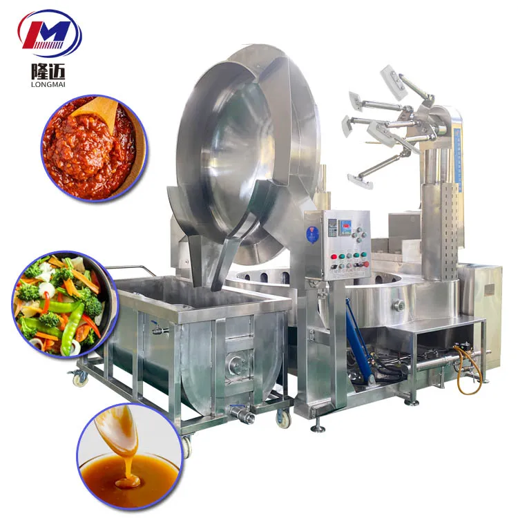 Automatic Commercial Sugar Caramel Food Industrial Gas Electric Induction Planetary Cooking Mixer Machine for Food
