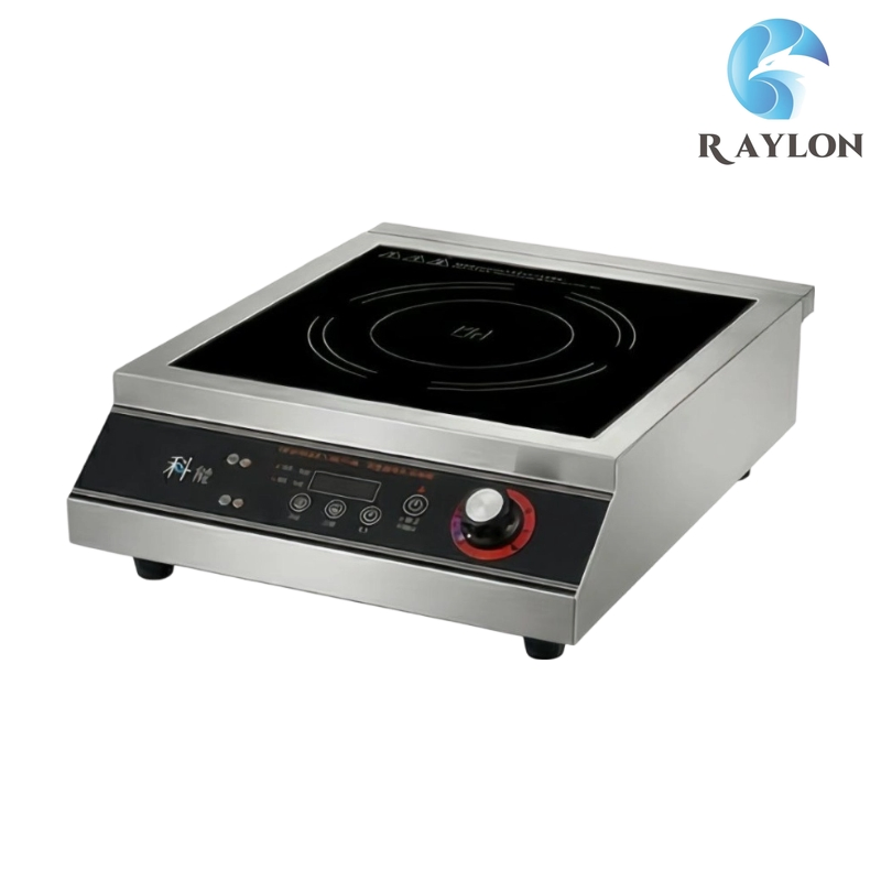 Commercial Induction Cooker Double Zone Heating System for Restaurant Kitchen
