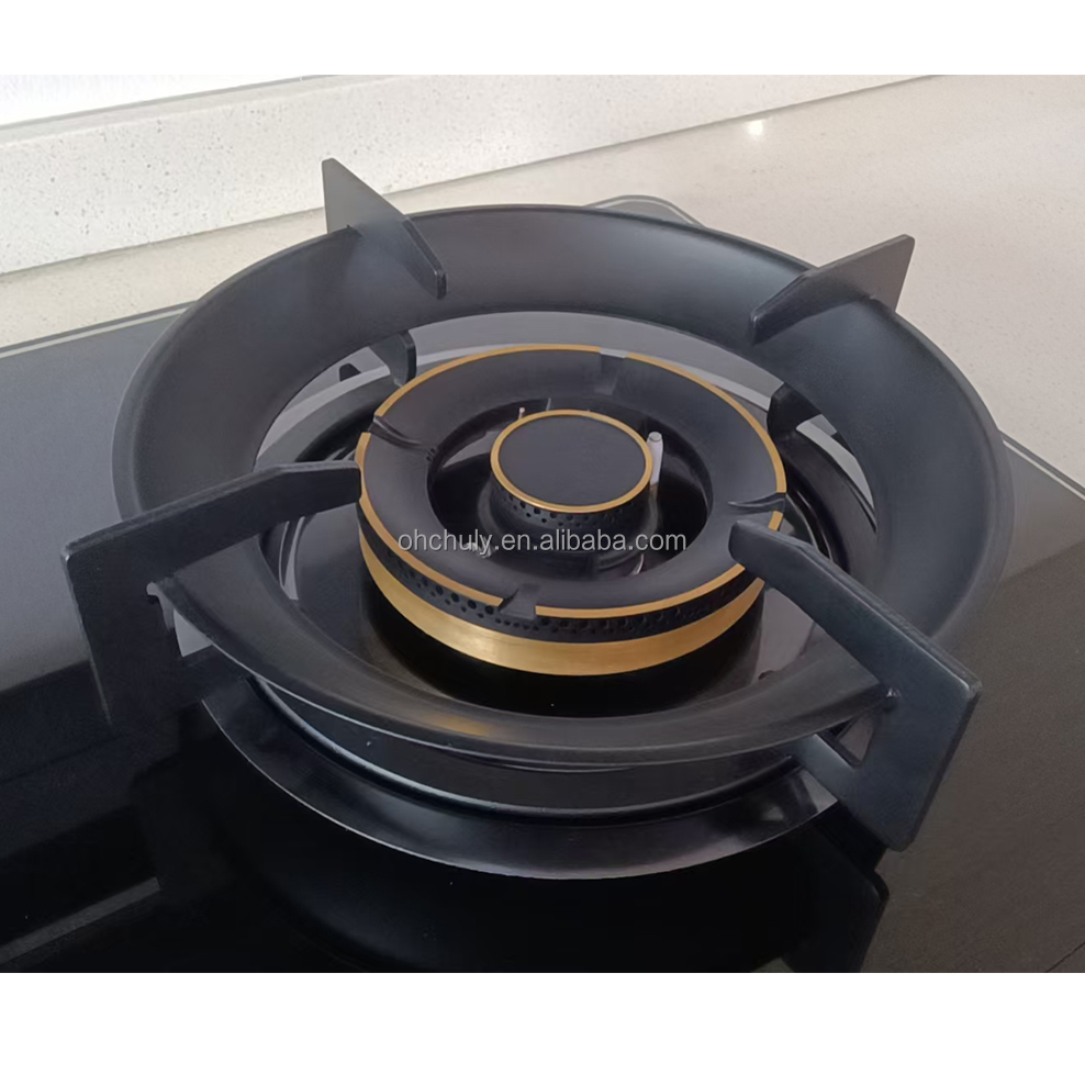 Built-in Dual Burner Gas Electric Induction Cooktop Tempered Glass Surface Hotel Household Use Class Energy Efficiency Touch
