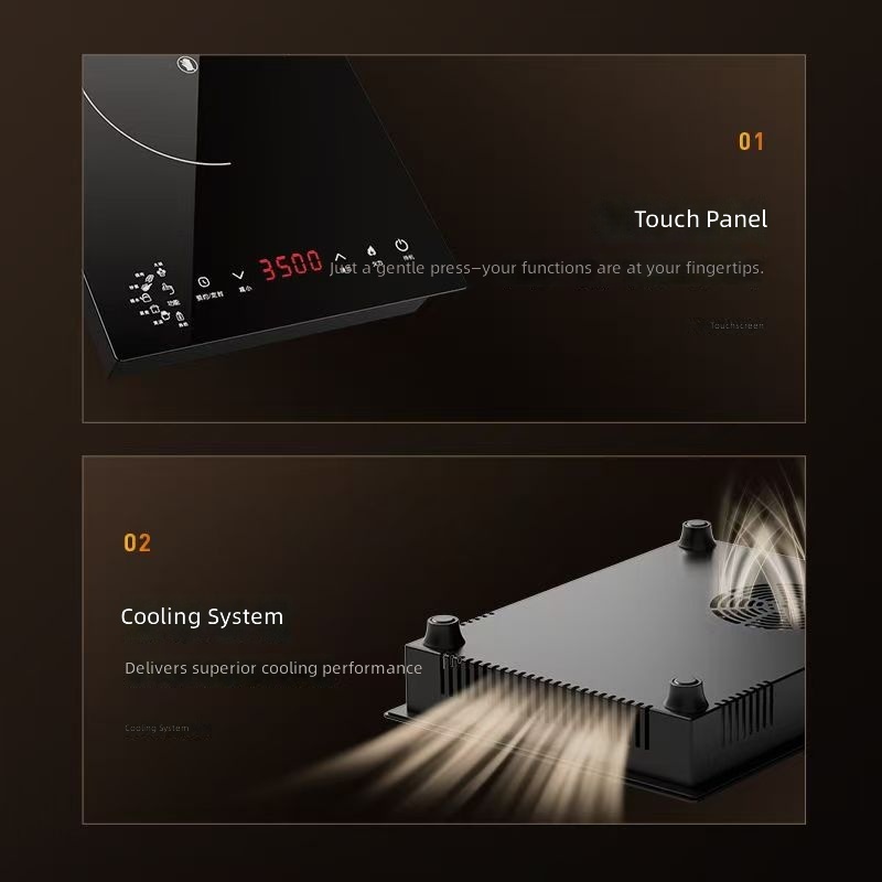 Single-Burner Built-In Electric Induction Cooktop Touch Control High-Power Household Stir-Fry Built-in Induction Cooker