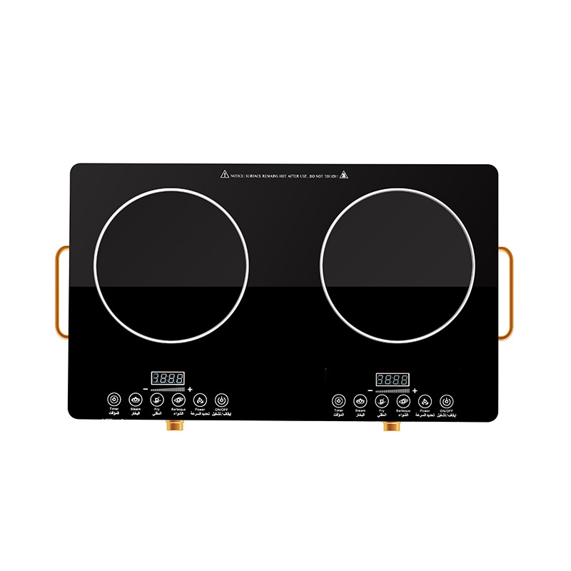 New Double Burner Induction Cooktop Multifunctional Household Super Power 3500W Intelligent Timing Class Energy