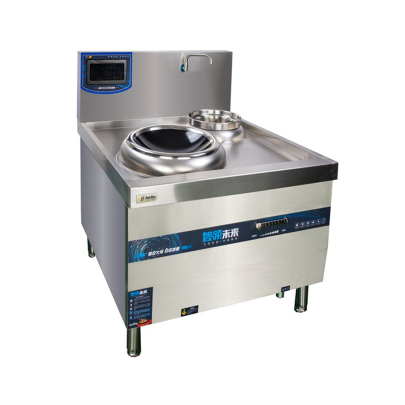 Stainless Steel Commercial Countertop Wok Induction Freestanding Cooker for Hotel