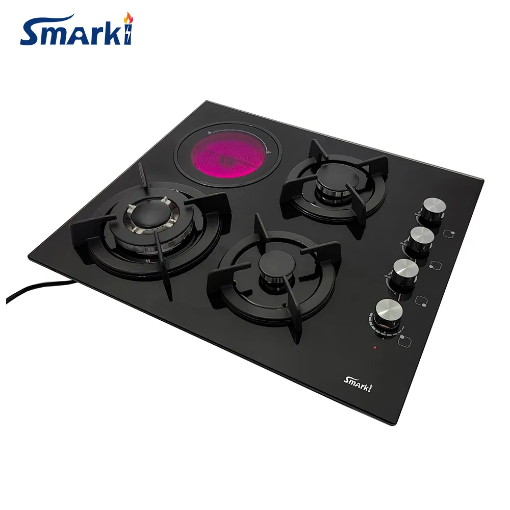 3 Gas + 1 Electrical Hybrid Hob Electrical Infrared & Gas Hybrid Cooktop
