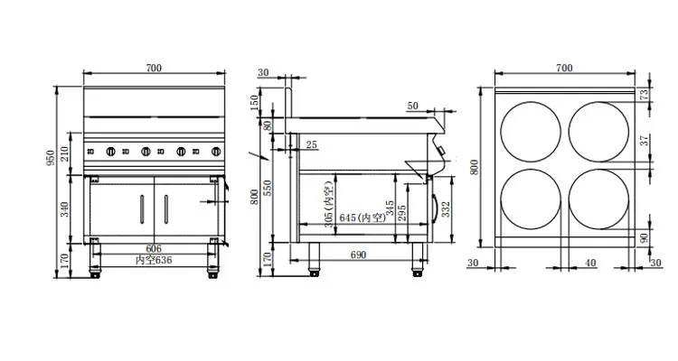 Multi-Fonction Induction Cooker 4 Burner Induction Cooker