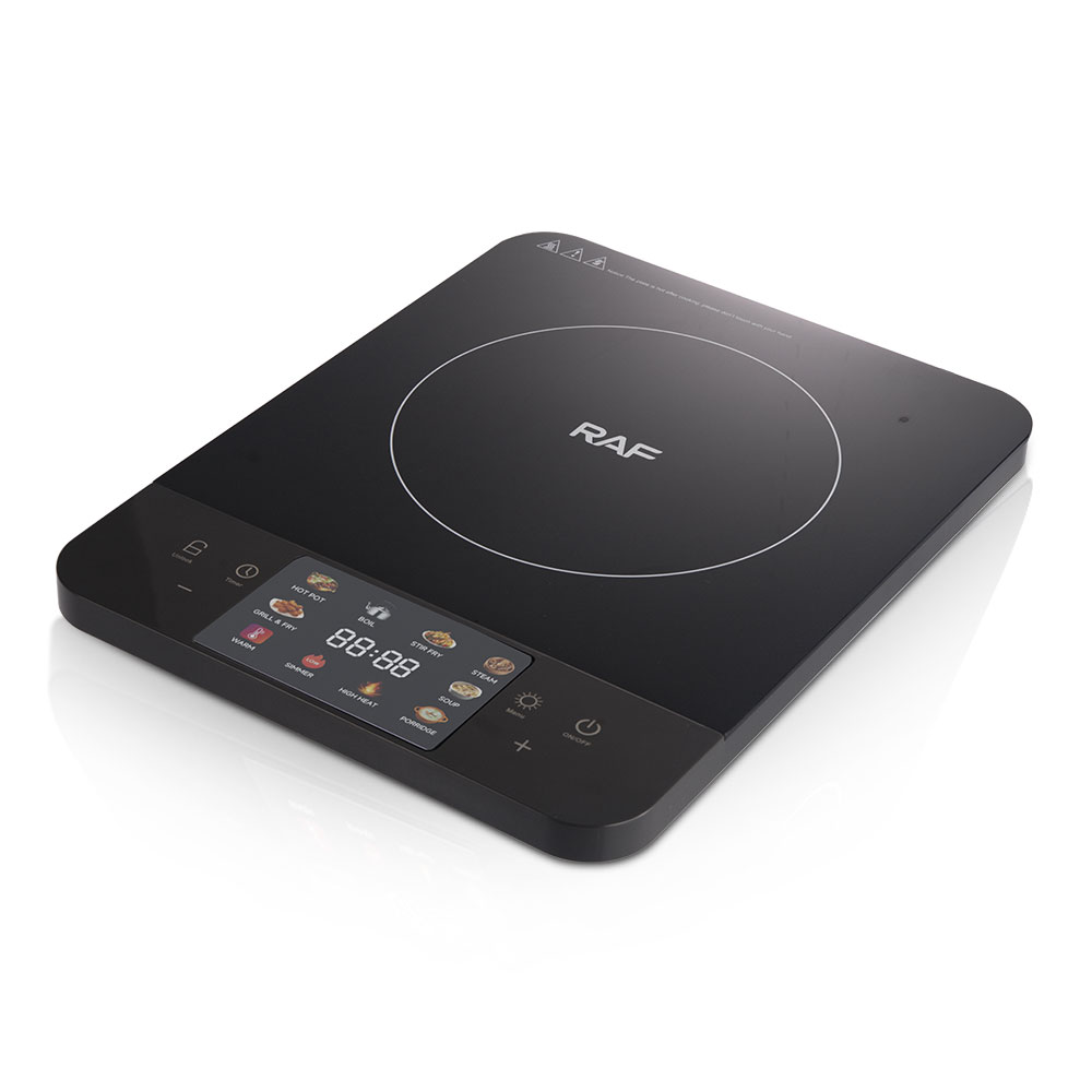RAF 2200W Induction Cooker Cocina De Induction with Overheat Protection Uniform Heat and Easy to Clean Surface