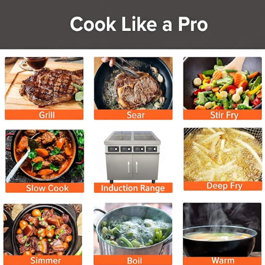 Smart High Quality 4-Stove Upright Kitchen Commercial Induction Cooker Induction Cooker Stove Electric Stove Without Gas