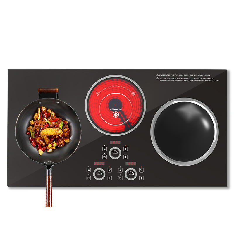 Wholesale Price Commercial Stove Wok Electric Infrared 3500W 3 Burner Induction Cooker