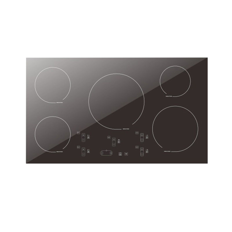 High Quality Built-in 5 Burner Induction Cooktop Tempered Glass Touch Control Electric Induction Hob Durable Kitchen Appliance