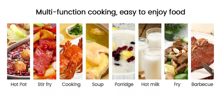 Mini Single Burner Induction Cooker 2000W Portable Touch Knob Switch for Outdoor & Household Use Eco-Friendly Electric Stove