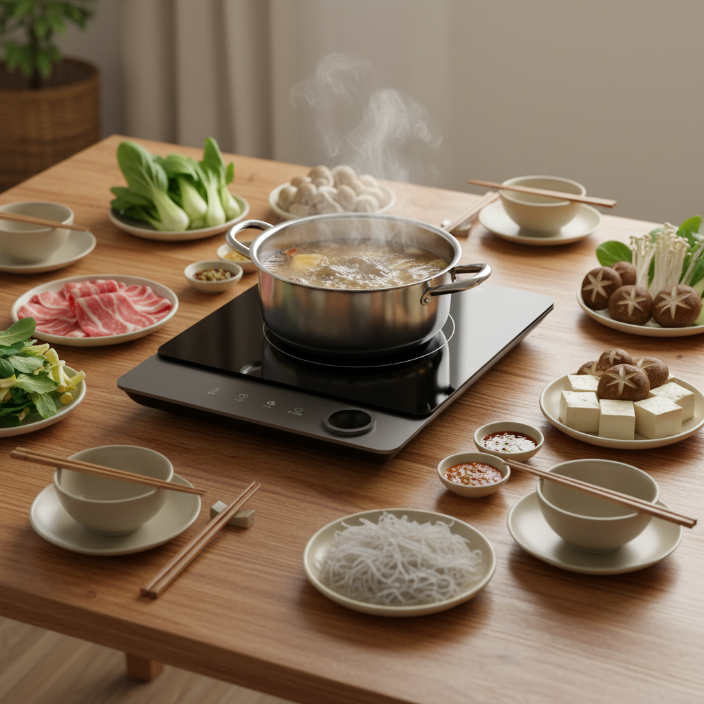 Portable Induction Cooker Control Panel View