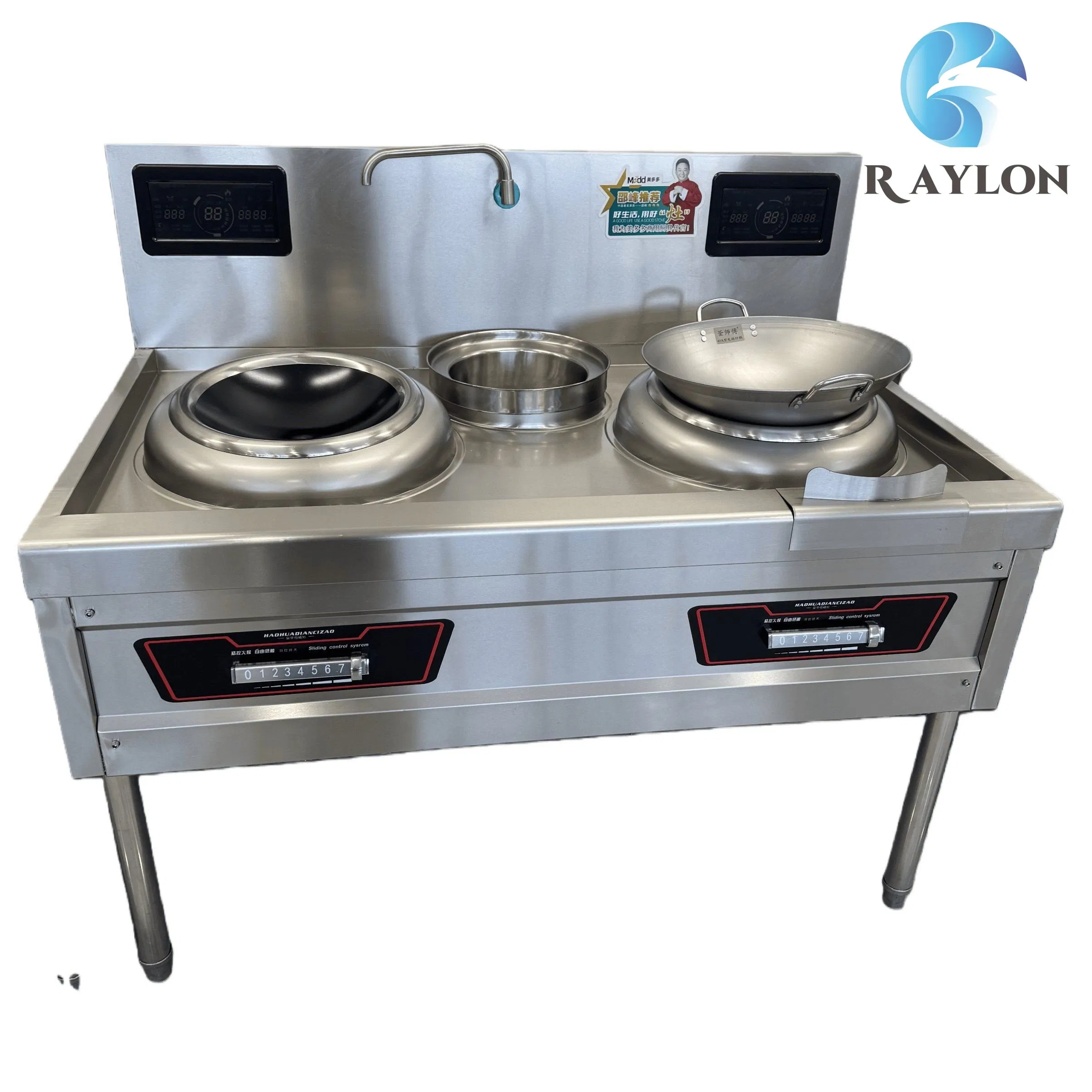 Induction Wok Stove Energy Saving Commercial Cooking Equipment for Restaurant Kitchen