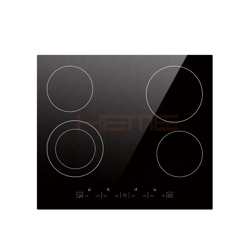 60cm Built-in 4 Burner Ceramic Glass Electric Cooktop With CE