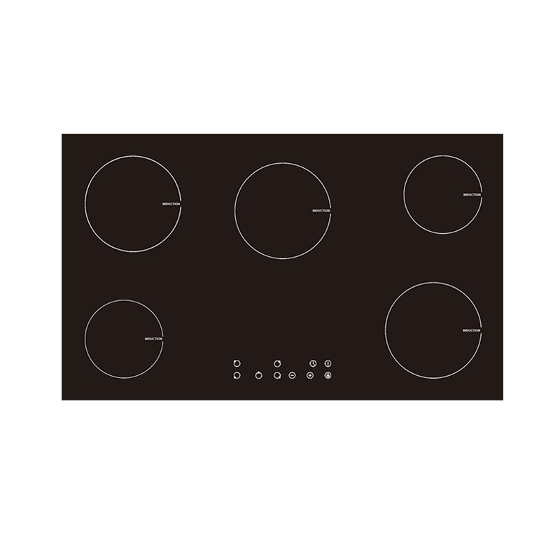 High Quality Built-in 5 Burner Induction Cooktop Tempered Glass Touch Control Electric Induction Hob Durable Kitchen Appliance
