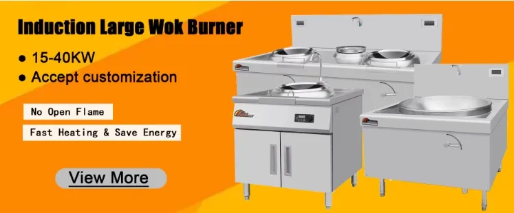 Industrial Wok Station Commercial Grade Induction Stir Frying Cooking Equipment