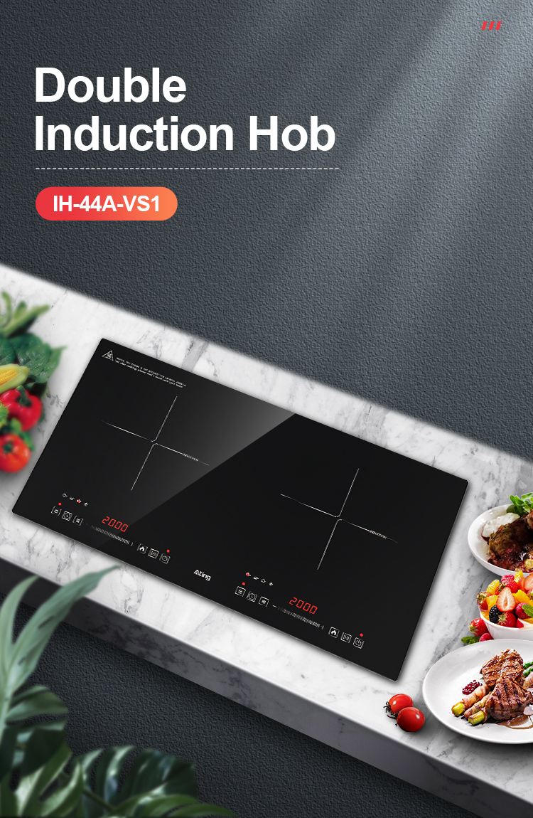 Double induction stove details